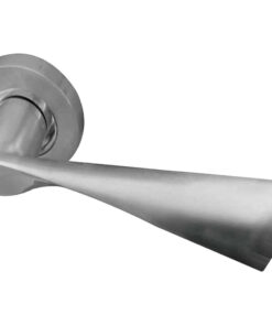 Twirl Door Handles On Round Rose