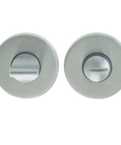Round Bathroom Turn & Release (50mm x 7mm), Satin Chrome