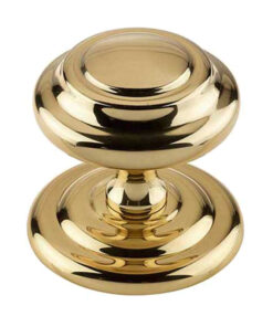 Sloane Centre Door Knob (102mm Diameter), Polished Brass