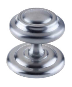 Sloane Centre Door Knob (102mm Diameter), Satin Chrome