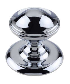 Centre Door Knob (66mm Diameter), Polished Chrome