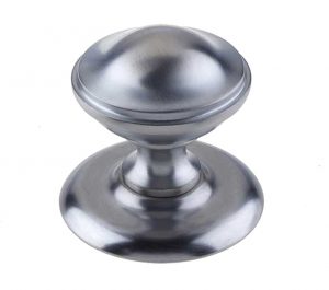 Centre Door Knob (66mm Diameter), Satin Chrome