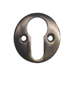 Euro Profile Escutcheon (40mm Diameter), Antique Brass