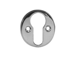 Euro Profile Escutcheon (40mm Diameter), Polished Chrome