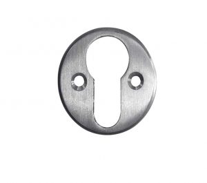 Euro Profile Escutcheon (40mm Diameter), Satin Chrome
