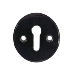Standard Profile Escutcheon (40mm Diameter), Polished Black Nickel