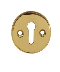 Standard Profile Escutcheon (40mm Diameter), Polished Brass