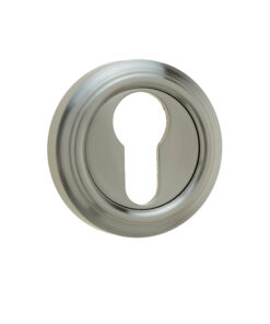 Parisian Euro Profile Escutcheon, Satin Nickel