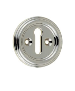 Parisian Standard Profile Escutcheon, Polished Nickel