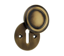 Parisian Covered Standard Profile Escutcheon, Antique Bronze