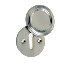Parisian Covered Standard Profile Escutcheon, Satin Nickel