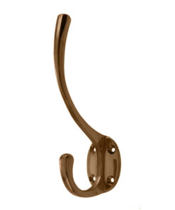 Hat & Coat Hook (142mm x 64mm), Antique Brass