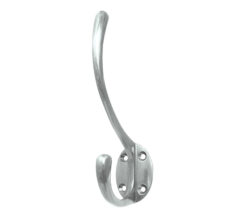 Hat & Coat Hook (142mm x 64mm), Polished Chrome