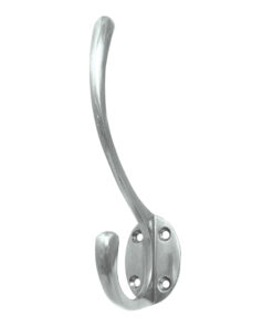 Hat & Coat Hook (142mm x 64mm), Polished Chrome
