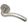 Paja Flow Door Handles On Round Rose