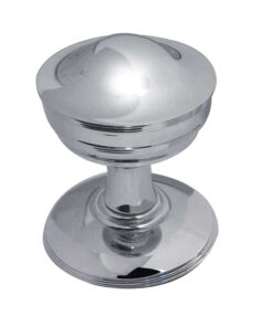 Crown Mortice Door Knob, Polished Nickel (sold in pairs)