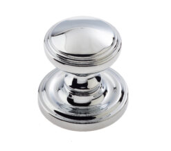 Lined Mortice Door Knob, Polished Chrome (sold in pairs)