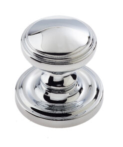 Lined Mortice Door Knob, Polished Chrome (sold in pairs)