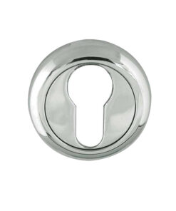 Euro Profile Bevelled Escutcheon, Polished Chrome