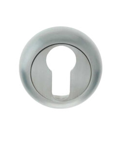 Euro Profile Bevelled Escutcheon, Satin Chrome