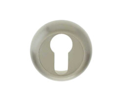 Euro Profile Bevelled Escutcheon, Satin Nickel