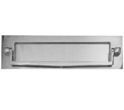 Letterplate With Postal Knocker (250mm x 76mm), Polished Chrome