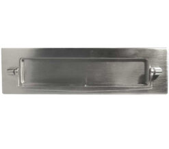 Letterplate With Postal Knocker (250mm x 76mm), Satin Chrome