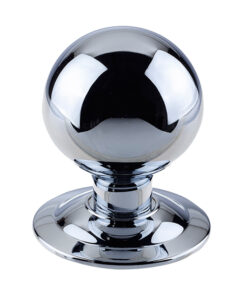 Centre Door Knob (75mm Diameter), Polished Chrome