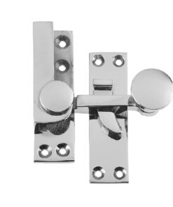 Quadrant Sash Window Fastener, Polished Chrome