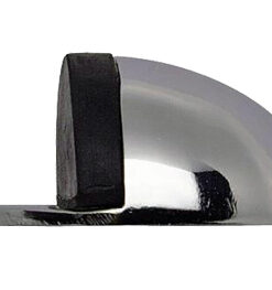 Shielded Door Stops, Polished Chrome, Satin Chrome, Satin Nickel Or Polished Brass