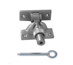 Lockable Brighton Sash Window Fastener, Satin Chrome