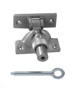 Lockable Brighton Sash Window Fastener, Satin Chrome