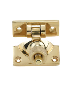 Brighton Sash Window Fastener, Polished Brass