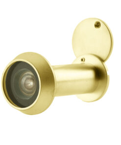 200 Degree Door Viewer With Intumescent Strip, Satin Brass