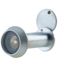 200 Degree Door Viewer With Intumescent Strip, Satin Chrome