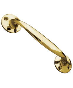Bow Shaped Pull Handle (152mm OR 175mm), Polished Brass