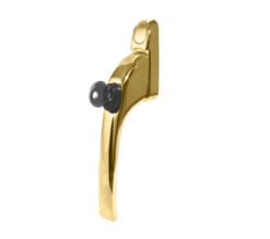 Locking Espagnolette Window Fastener, Polished Brass
