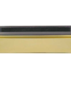 Telescopic PVCu Sleeved Letterplate (295mm x 71mm), Gold Anodised
