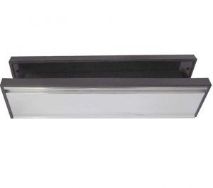 Telescopic PVCu Sleeved Letterplate (295mm x 71mm), Silver