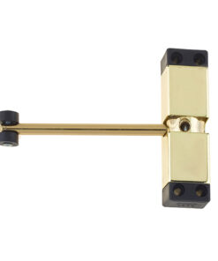 Surface Mounted Spring Arm Door Closer, Electro Brass