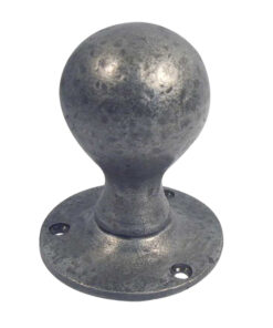 Ball Shape Mortice Door Knobs, Pewter Finish (Sold In Pairs)