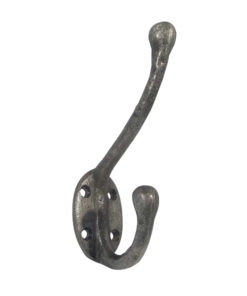 Frelan Hardware Hat & Coat Hook - 125mm - Pewter Finish