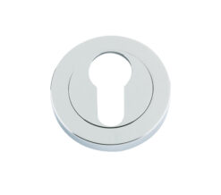 Euro Profile Escutcheon, Polished Chrome