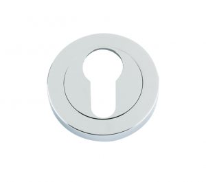 Euro Profile Escutcheon, Polished Chrome