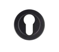 Euro Profile Escutcheons, Powder Coated Black