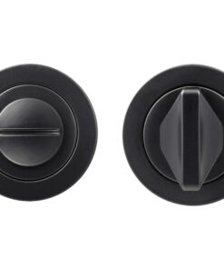 Bathroom Turn & Release, Powder Coated Black