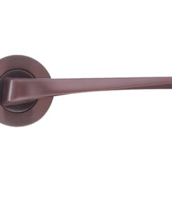 Lyra Lever On Round Rose, Electro Coated Bronze (sold in pairs)