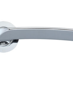 Aquila Lever On Round Rose, Polished Chrome (sold in pairs)