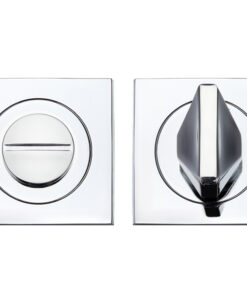 Square Bathroom Turn & Release, Polished Chrome