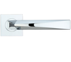 Hydra Lever On Square Rose, Polished Chrome (sold in pairs)